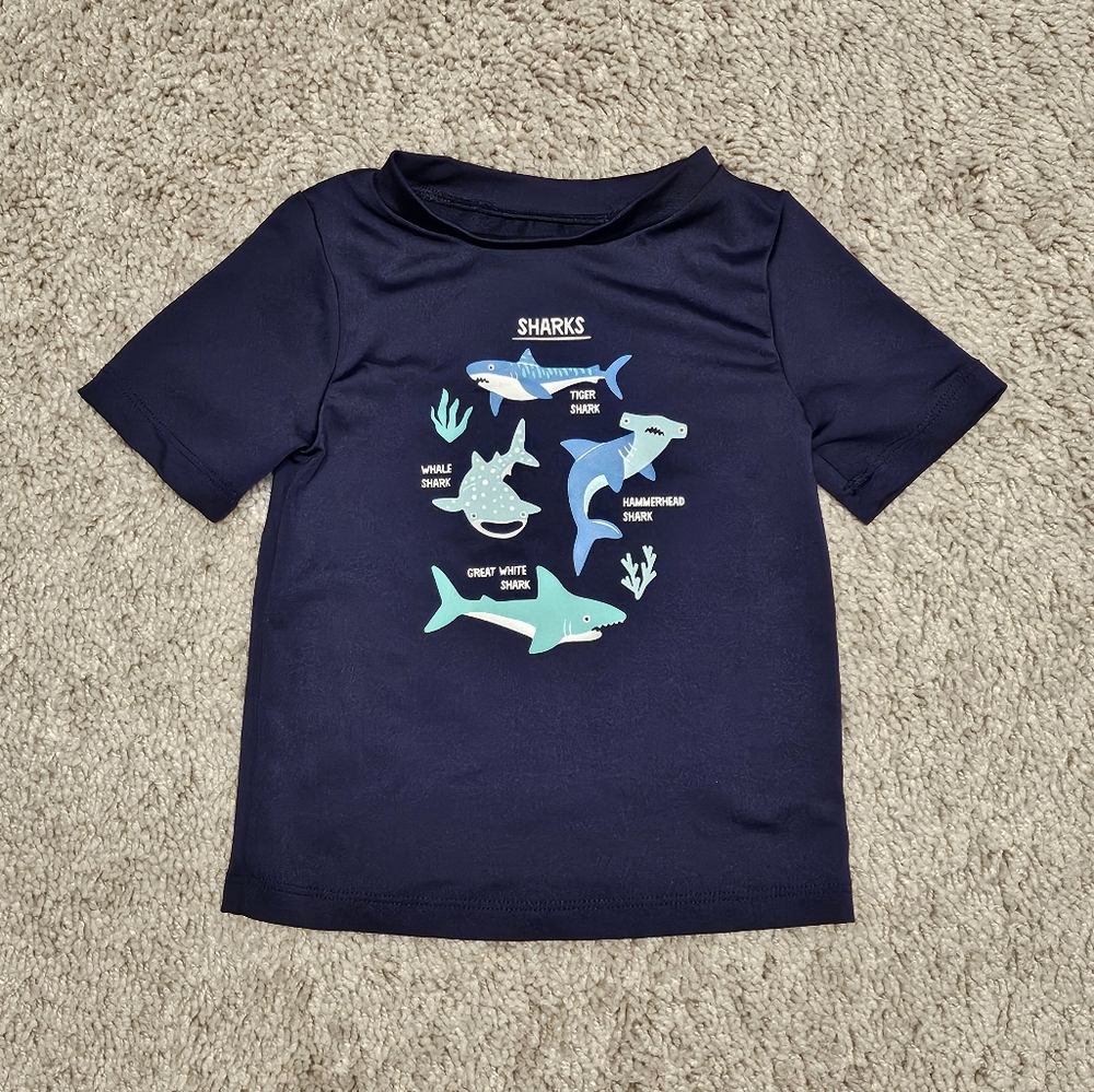 Cat and Jack Navy Blue Short Sleeve Tshirt 12 months